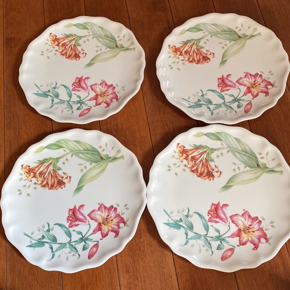 Lenox Butterfly Meadow 4-Piece Accent Plates Set - Picture 4 of 6